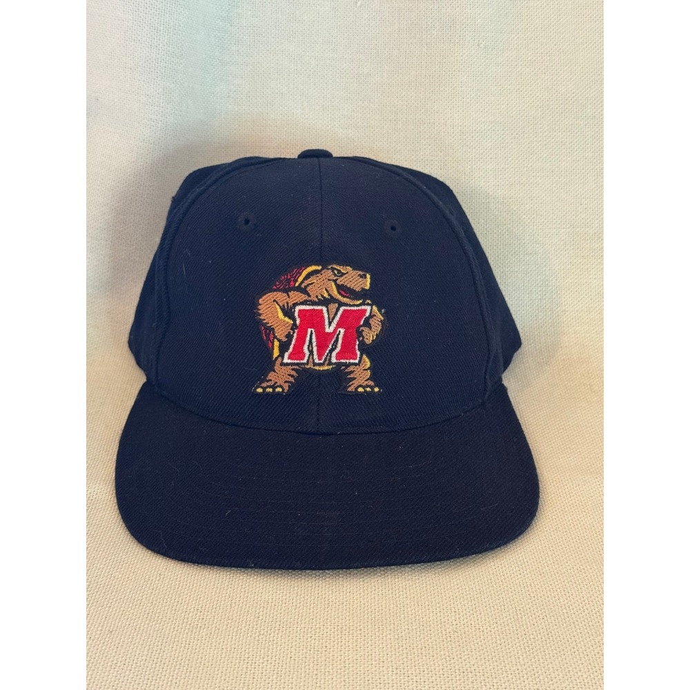 Vintage Maryland Terrapins Hat Navy Blue Snapback Cap NCAA Terps Testudo Turtle